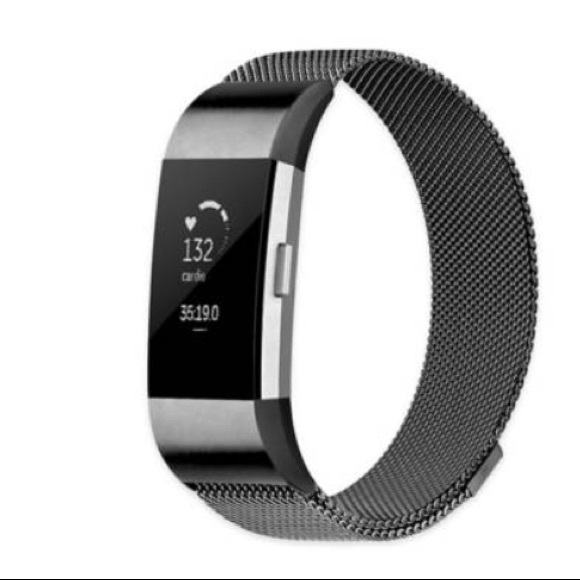 Accessories - For Fitbit Charge 2 Stainless Steel Milanese Loop